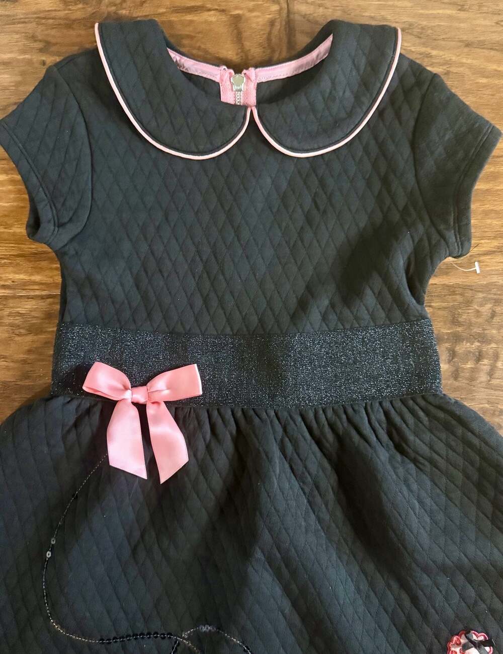 American Girl BeForever Maryellen Quilted Poodle Dress Girls sz 7 - Picture 2 of 5